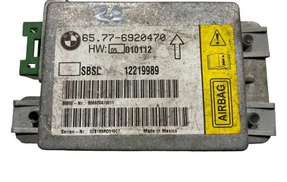 BMW 7 E65 E66 Airbag control unit/module 6920470 65776920470 12219989