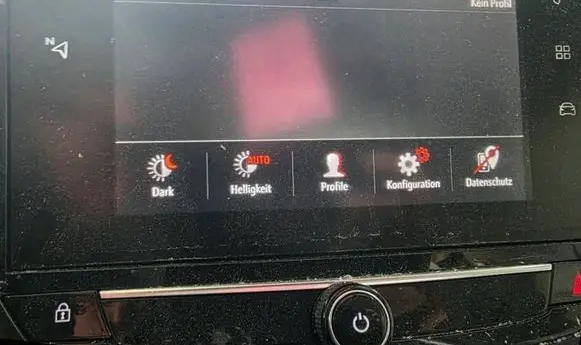 Opel Corsa F Screen/display/small screen 39185456 A0067A01 NHM96110010