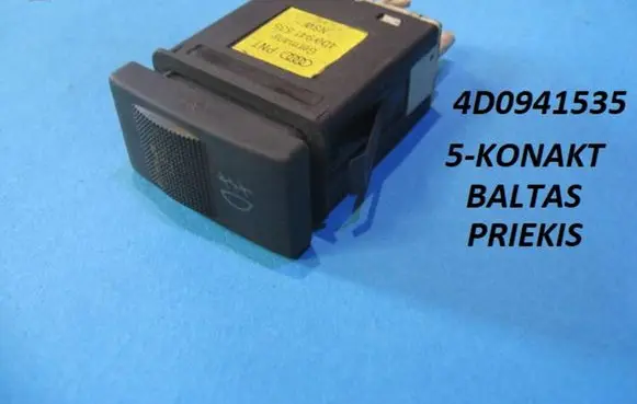 Fog light switch
