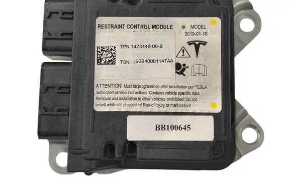 Tesla Model S Airbag control unit/module 147344600B S2B40001147AA 20190116