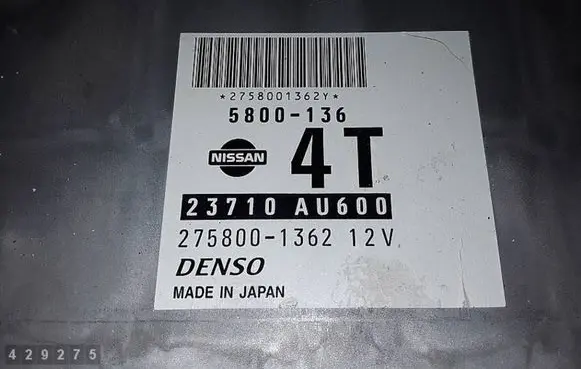 Nissan Primera Engine control unit/module 5800136 23710AU600 2758001362