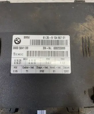 BMW X5 E70 Seat control module 9134667 9118018 9151557