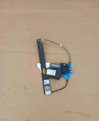 Rear door window regulator with motor