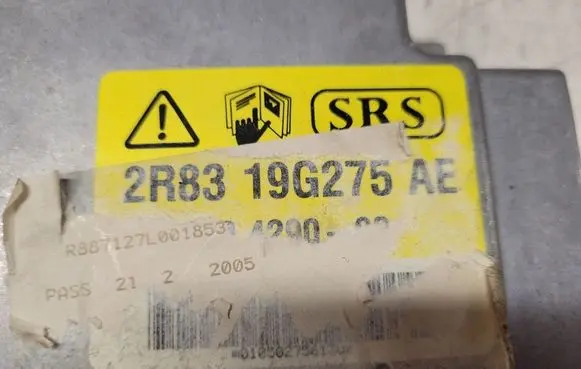 Jaguar S-Type Airbag control unit/module 2R8319G275AE