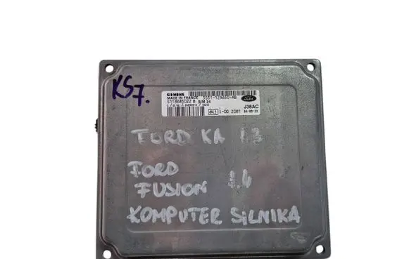Ford Ka Engine control unit/module 5S5112A650AB S118685022B 242383910