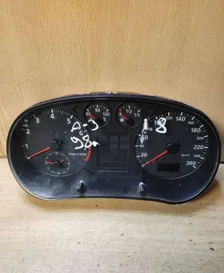 Audi A3 S3 8L Speedometer (instrument cluster) 8L0919860A