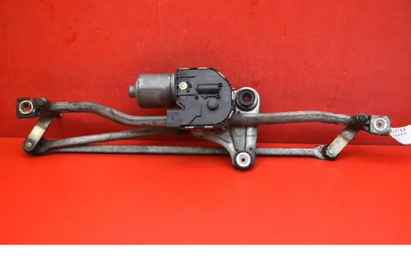 Front wiper linkage and motor