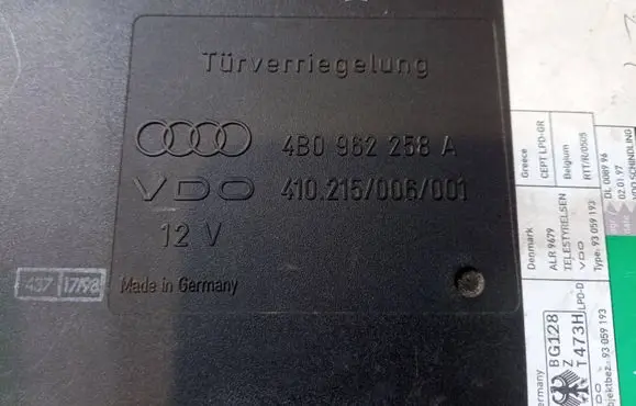 Audi A6 S6 C5 4B Engine control unit/module 4B0962258A 410215006001