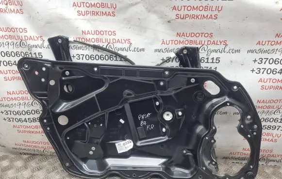 Volkswagen PASSAT B7 Front window lifting mechanism without motor 3AA837755