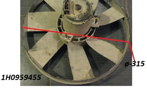 Seat Ibiza II (6k) Electric radiator cooling fan 1H0959455