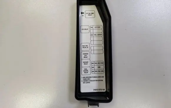 Nissan Qashqai Fuse box cover 243135720A