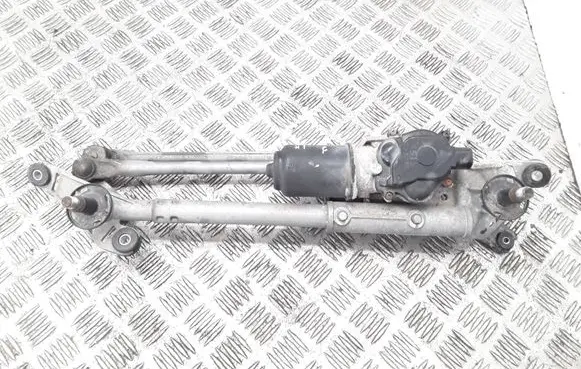 Front wiper linkage and motor