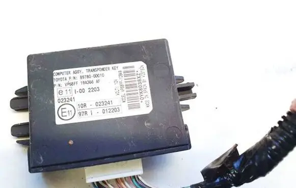 Toyota Yaris Immobilizer control unit/module 897800d010 89780-0d010