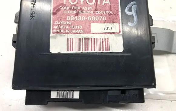Toyota Highlander XU40 Other control units/modules 89430-60070