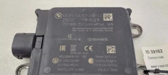 BMW 3 G20 G21 Distronic sensor radar 66315A1CFA0 5A1CFA0