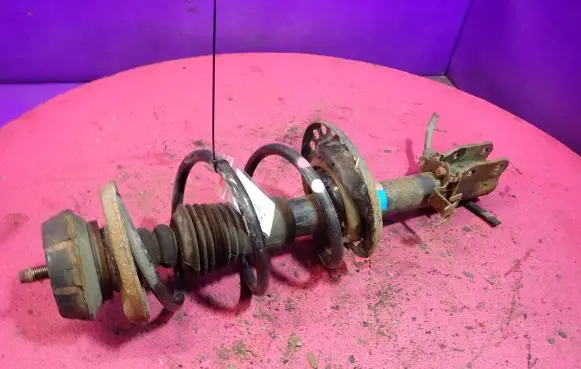 Front shock absorber with coil spring