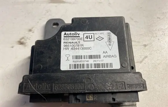 Renault Kadjar Airbag control unit/module 985100781R 632199700E