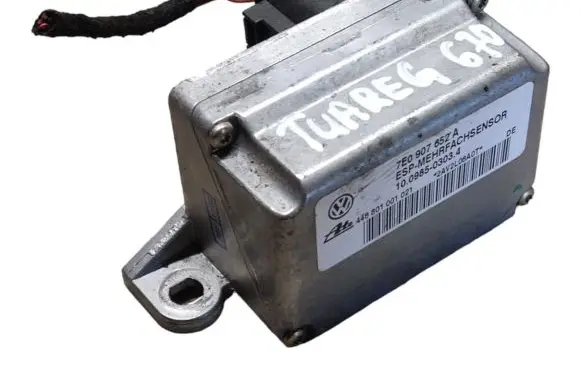 Volkswagen Touareg I ESP acceleration yaw rate sensor 7E0907652A 10098503034