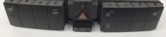 Mercedes-Benz C W203 Hazard light switch 2038707510