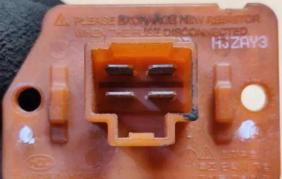 Chevrolet Malibu Heater blower motor/fan resistor HJZAY3