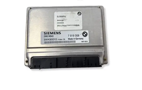 BMW 3 E46 Engine control unit/module 7519308 DMEMS43 5WK90015