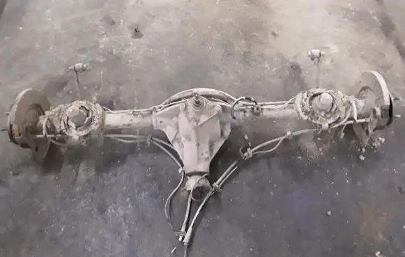 Rear axle beam