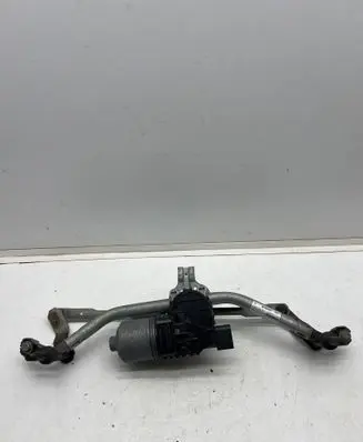Front wiper linkage and motor
