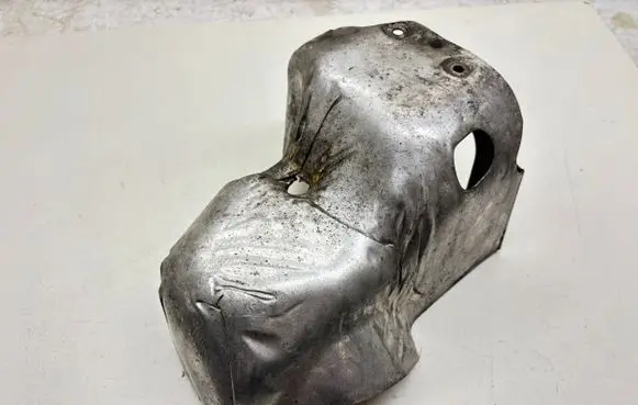Heat shield in engine bay