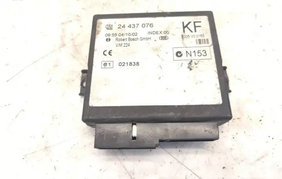 Opel Zafira A Comfort/convenience module 24437076 021838