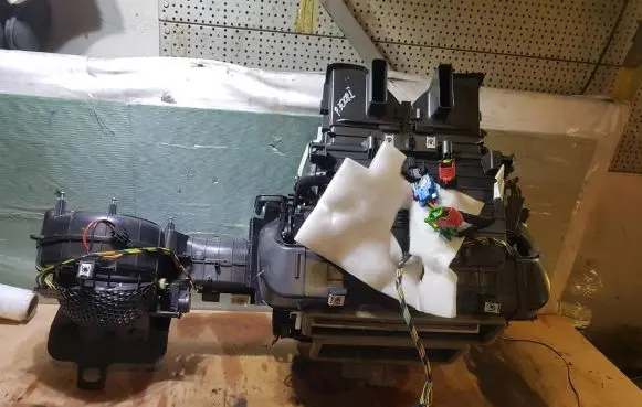 Interior heater climate box assembly