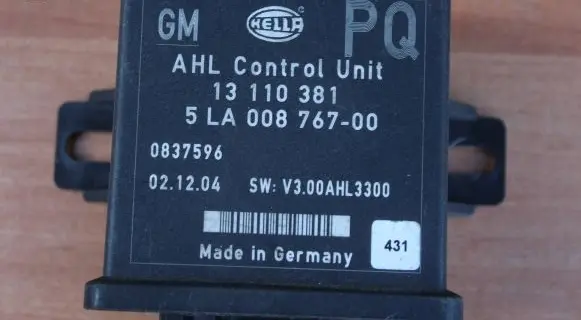 Opel Astra H Xenon control unit/module 13110381 0837596 5LA00876700
