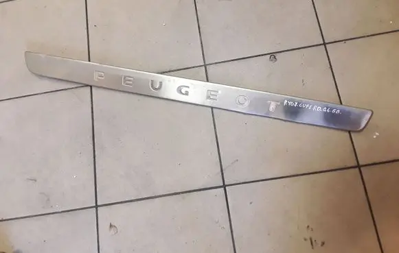 Peugeot 407 Front sill trim cover 9655486880