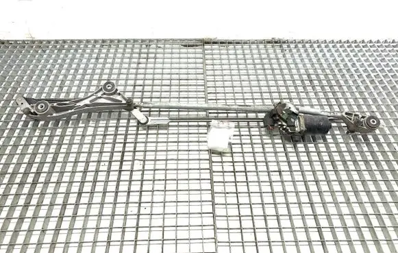 Front wiper linkage and motor