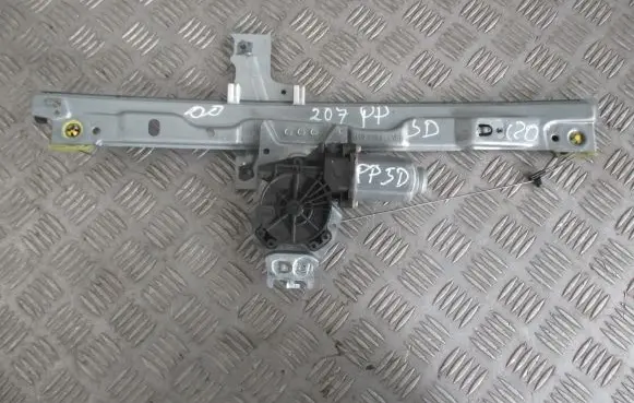 Peugeot 207 Front window lifting mechanism without motor 9681881880
