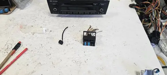 BMW 3 E90 E91 Sound system wiring loom 1241766 9177199
