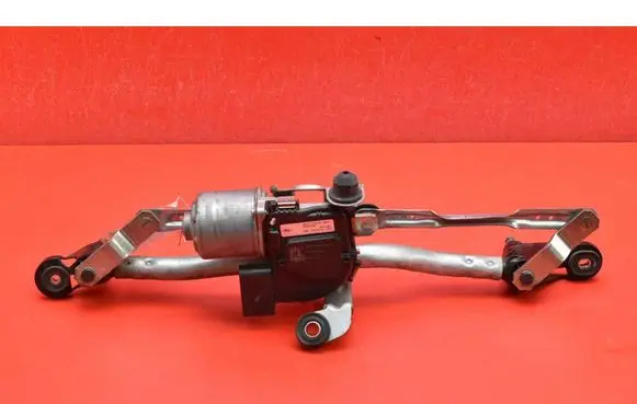 Front wiper linkage and motor