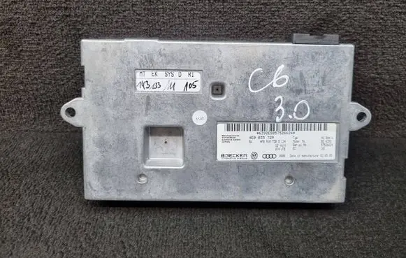 Audi A6 S6 C6 4F MMI control unit 4E0035729 4F0910730D