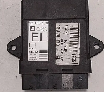 Opel Vectra B Door control unit/module 13170178 5WK46005 65FSGD