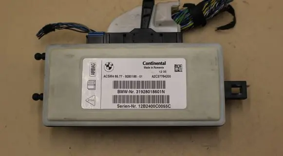 BMW 5 F10 F11 Airbag control unit/module 9280186 12B2400C0055C A2C37764200