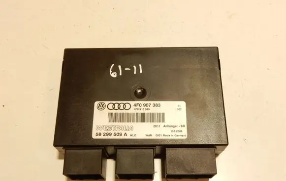 Audi A6 S6 C6 4F Tow bar trailer control unit/module 4F0907383 6111