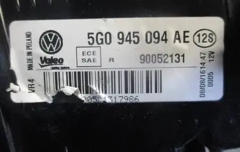 Volkswagen Golf VII Tailgate rear/tail lights 5G0945094 5G0945094AE