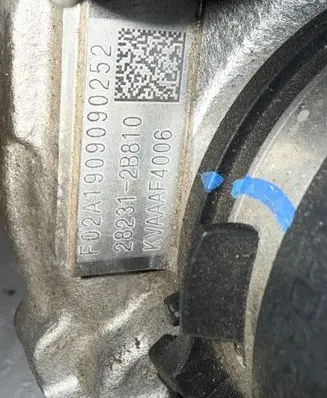 Hyundai Tucson TL Supercharger F02A1909090252 282312B810 KVAAAF4006