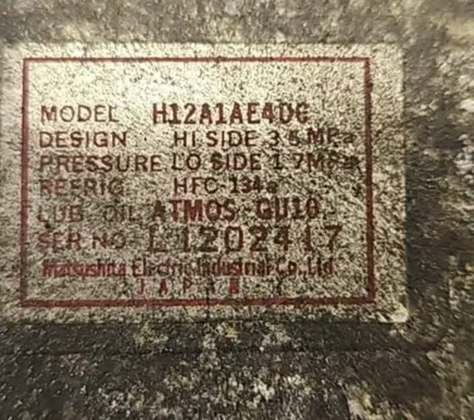 Mazda 6 Air conditioning (A/C) compressor (pump) H12AE4DC L1202417
