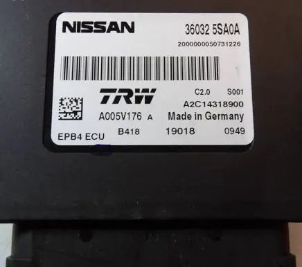 Nissan Leaf I (ZE0) Other control units/modules 360325SA0A A2C14318900 A005V176