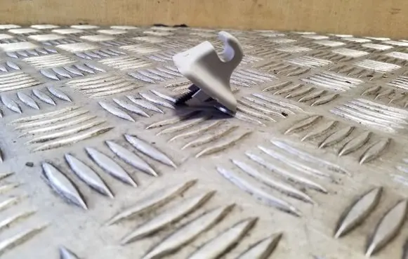Sun visor clip/hook/bracket