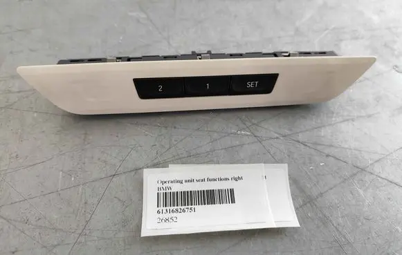 BMW 3 GT F34 Seat memory switch 61316826751 6826751
