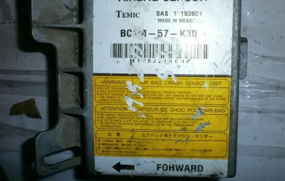 Mazda 323 F Airbag control unit/module BC1M57K30 12192601