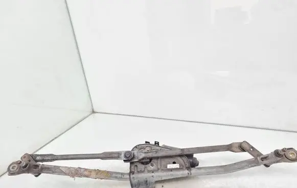 Front wiper linkage and motor