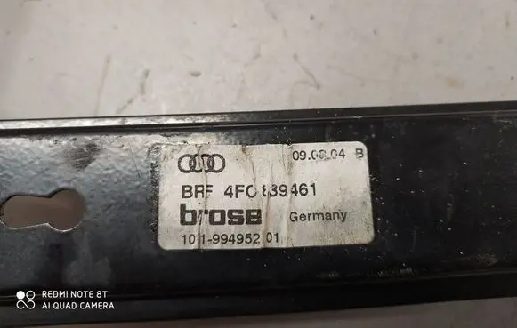 Audi A6 S6 C6 4F Rear window lifting mechanism without motor 4F0839461