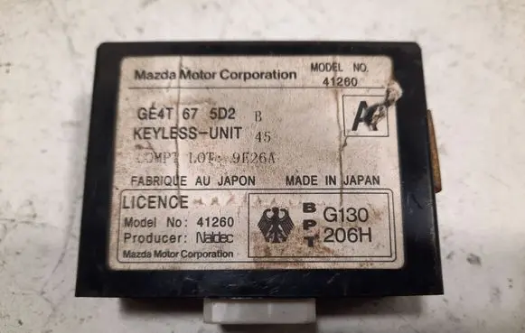 Mazda 626 Door central lock control unit/module GE4T675D2B
